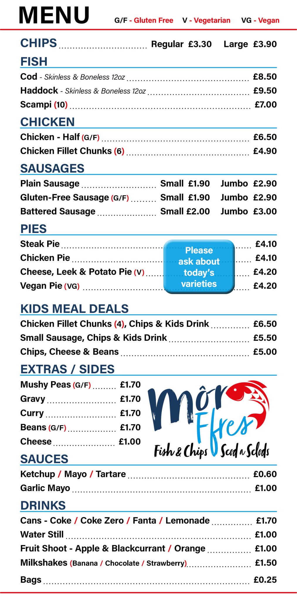 Môr Ffres Fish and Chips Dinas Cross Takeaway